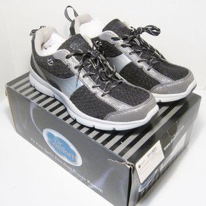 New DR. COMFORT Chris Diabetic Athletic Men's Sneakers #77810 Black Gray Sz 8.5